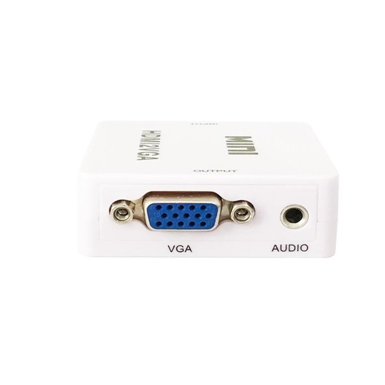 333744→1494 現貨【no】MINI HDMI2VGA高清轉換器 HDMI轉VGA帶音頻轉換器支持1080P-細節圖4