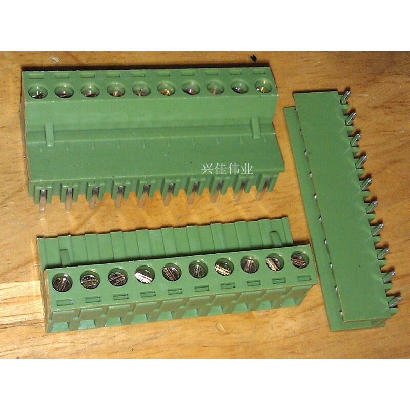 338961→347497 現貨【no】綠色 2EDG-5.08-10P 彎針+母座 5.08MM間距 10腳 彎腳-細節圖2