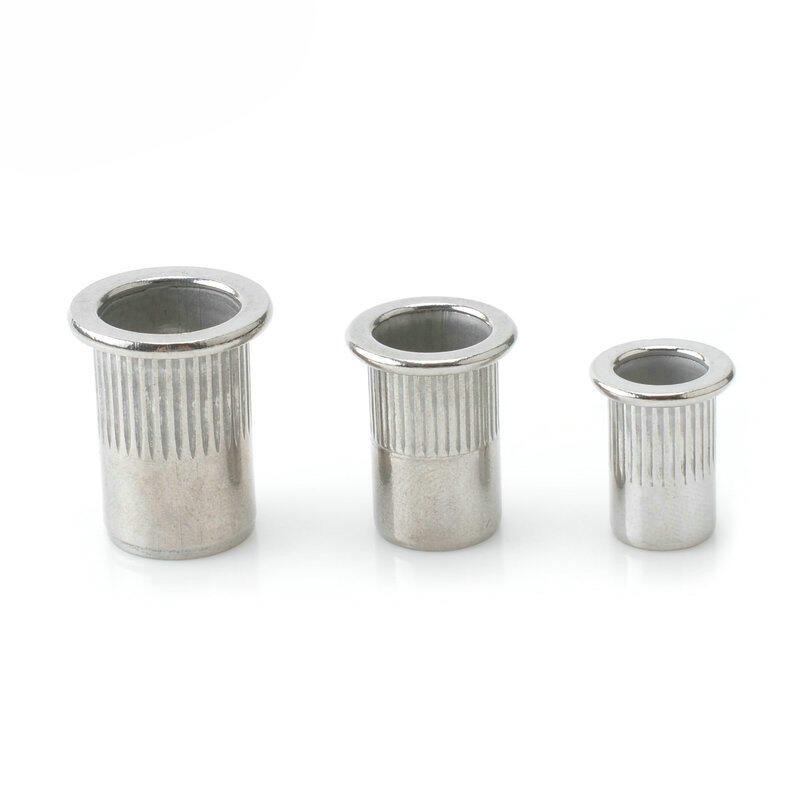 352889→167 現貨【不銹鋼 M5】304不銹鋼拉母 拉鉚螺母 拉鉚母 鐵拉帽 平頭柱紋鉚螺母 M3-M12 W-細節圖3