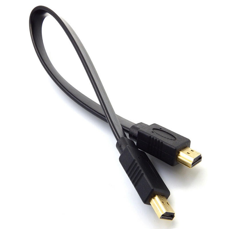 9012286→350402 現貨【no】HDMI高清扁線 1.4版 電腦連接電視投影儀線 30CM 支持3D A5-細節圖4