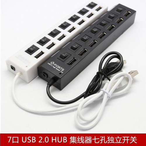 9012789→350227 現貨【no】7口USB HUB帶獨立開關HUB七位元拓展分線器7孔USBhub集線器 A - buy360 ...