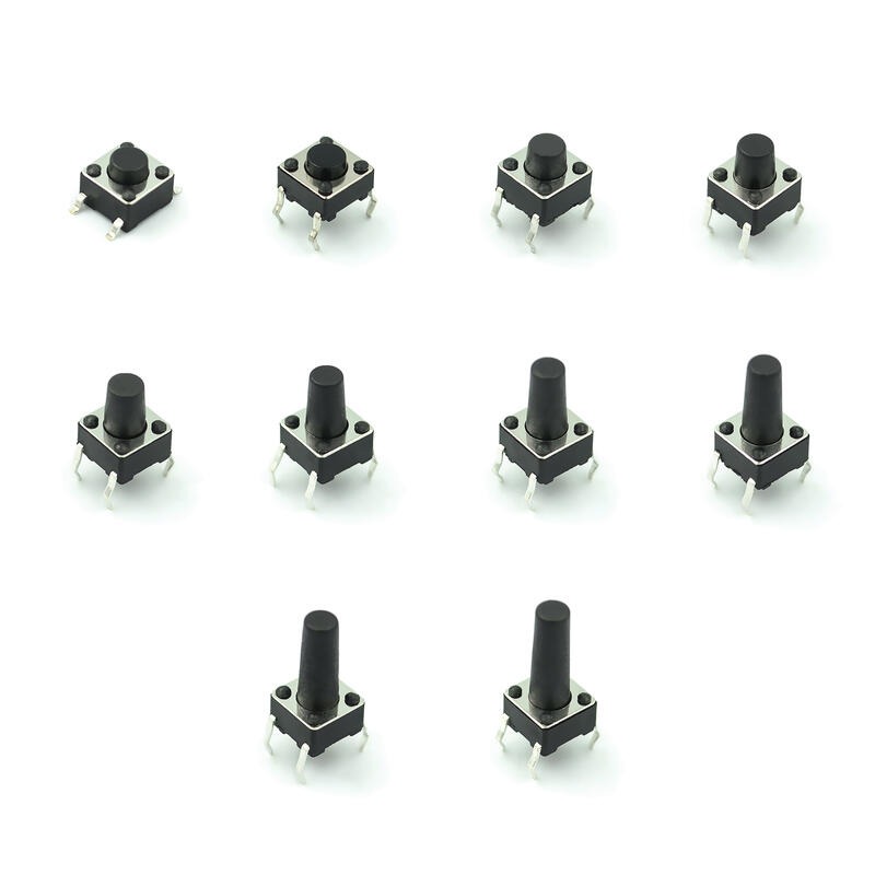422014→8529 現貨【-】10種200個每種20個 6x6按鍵開關 輕觸/貼片開關 按鈕開關盒裝套-細節圖2