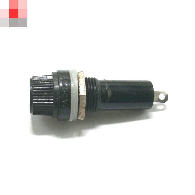 361679→952 現貨【no】黑色PUSE保險絲座 6*30  圓座保險管 保險熔斷器底座(2個/包) W313--細節圖3