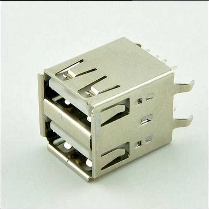 55846→8977 現貨【811*90度10】USB-A插座插頭公頭母座直插貼片單雙層資料線充電電腦直彎針介-細節圖3