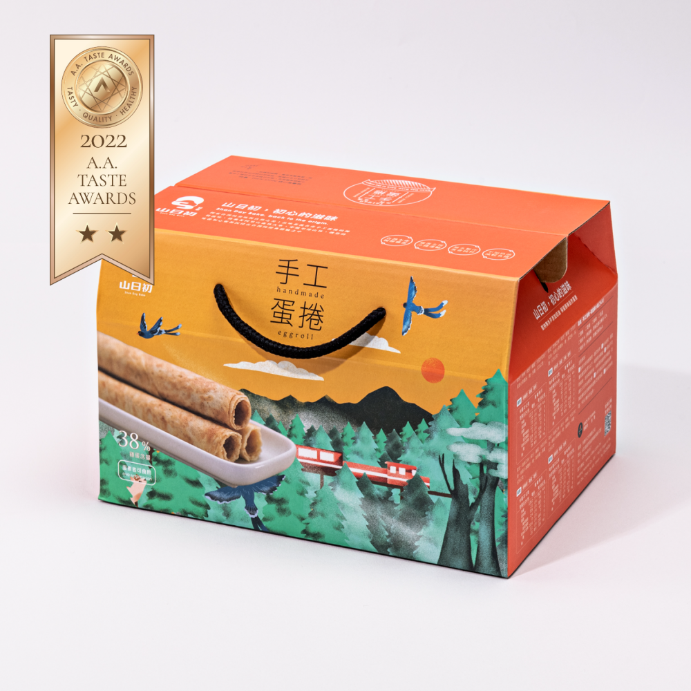 【山日初】芝麻手工蛋捲 (禮盒裝)-細節圖2