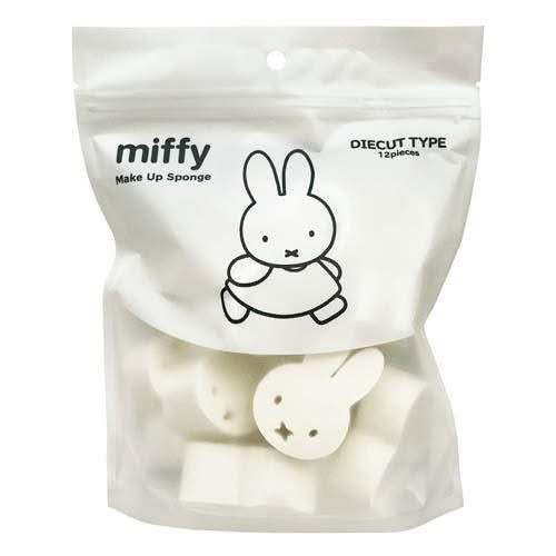 日本miffy米菲兔造型乾濕兩用化妝海綿(12入)-細節圖2
