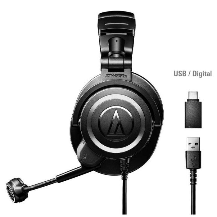 【恩心樂器】鐵三角 ATH-M50xSTS-USB 直播專用耳機麥克風組 M50x AT20系列 耳罩式 麥克風-細節圖9