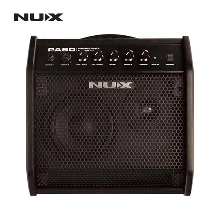 【恩心樂器】（加送導線）NUX PA-50 多功能電子鼓電子琴監聽音箱 電子鼓 電/木吉他 貝斯 電子琴 麥克風-細節圖2