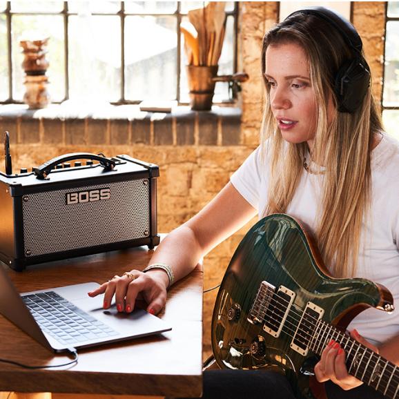【公司貨】BOSS DUAL CUBE LX  桌面型 吉他音箱 可裝電池 10瓦 吉他音箱 木吉他 音箱 ROLAND-細節圖5