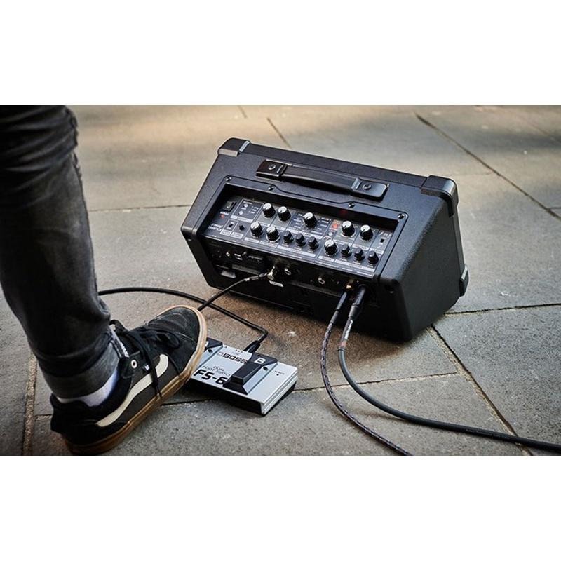 【第二代】Roland BOSS CUBE STREET II 攜帶式音箱 10瓦 電池供電 吉他/人聲/鋼琴 黑色-細節圖3