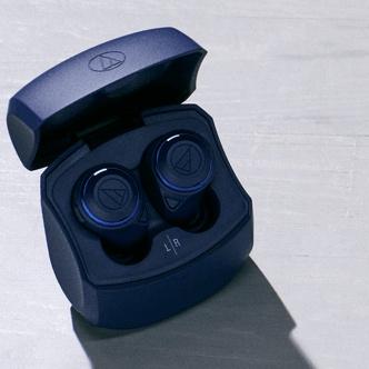 【公司貨附發票】 鐵三角 ATH-CKS50TW 重低音 真無線耳機 藍牙耳機 無線耳機 耳道式耳機 耳機 藍色