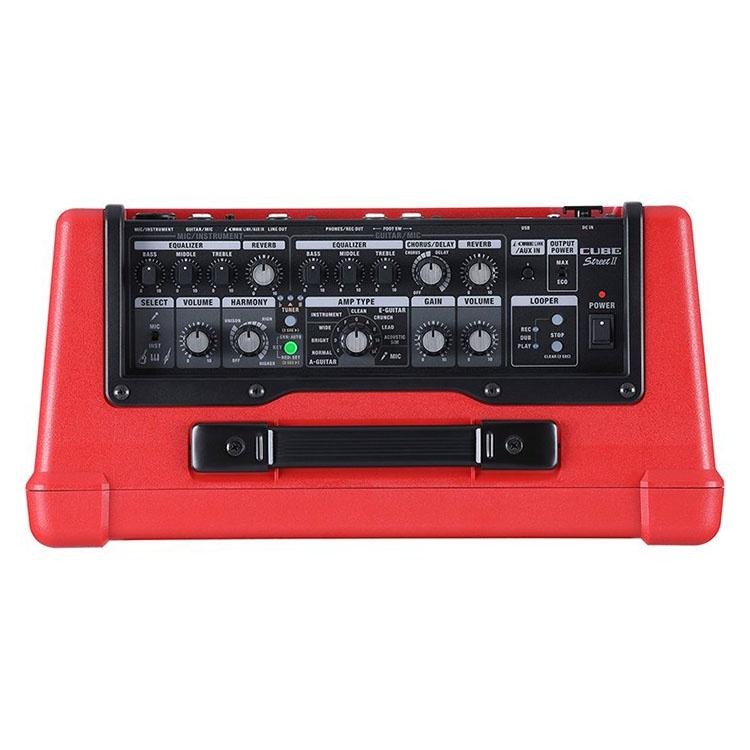 【第二代】Roland BOSS CUBE STREET II 攜帶式音箱 10瓦 電池供電 吉他/人聲/鋼琴 紅色-細節圖5