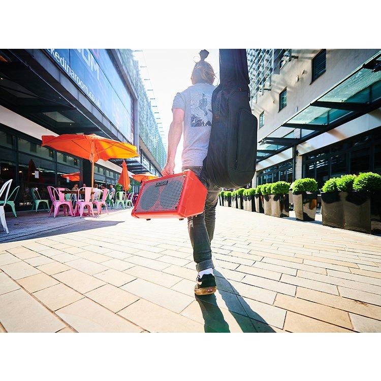 【第二代】Roland BOSS CUBE STREET II 攜帶式音箱 10瓦 電池供電 吉他/人聲/鋼琴 紅色-細節圖7