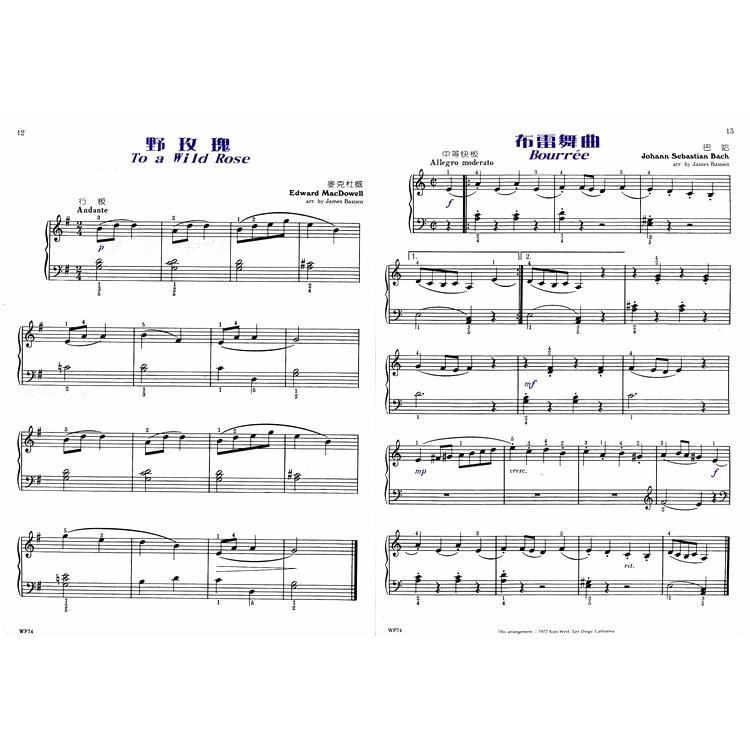【恩心樂器】全新《巴斯田 你喜愛的古典名曲 2 》五線譜  鋼琴 鋼琴課本 學生學習 經典名作 KJOS WP74-細節圖3
