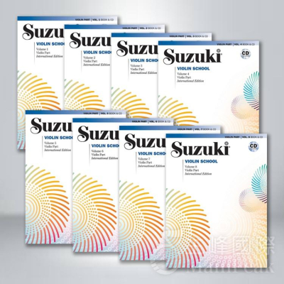 【恩心樂器】鈴木小提琴教本 第1~8冊 (附CD) Suzuki Violin School Vol.1 小提琴 亞洲版