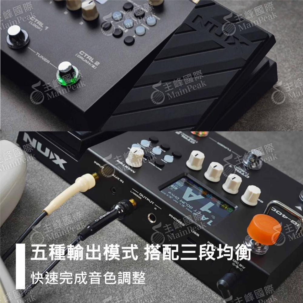 【恩心樂器】NUX MG-400 綜合效果器 BASS 吉他 數位錄音 音箱模擬器 公司原廠保固一年-細節圖4