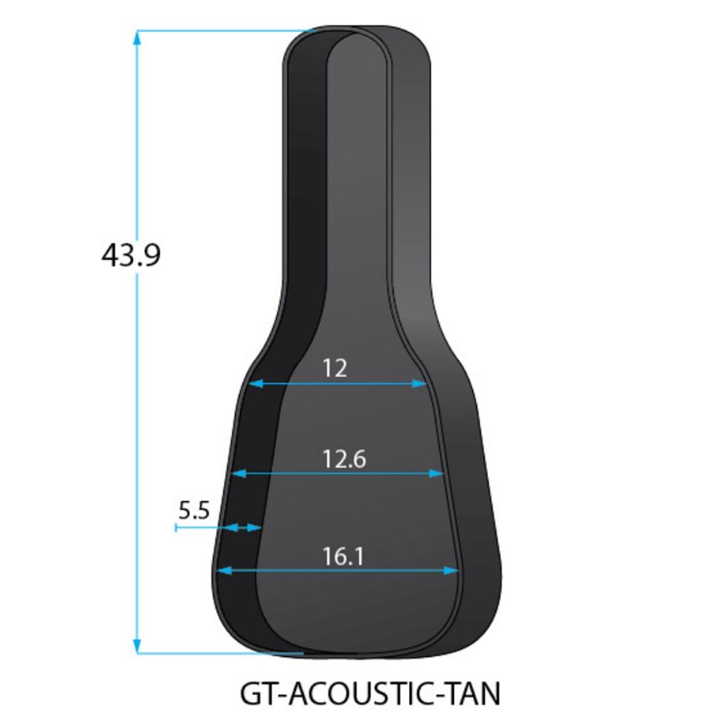 【恩心樂器】GATOR GT-ACOUSTIC-TAN 防潑厚袋 木吉他 民謠吉他演出袋 木吉他高級軟盒 雙肩背 卡其色-細節圖5