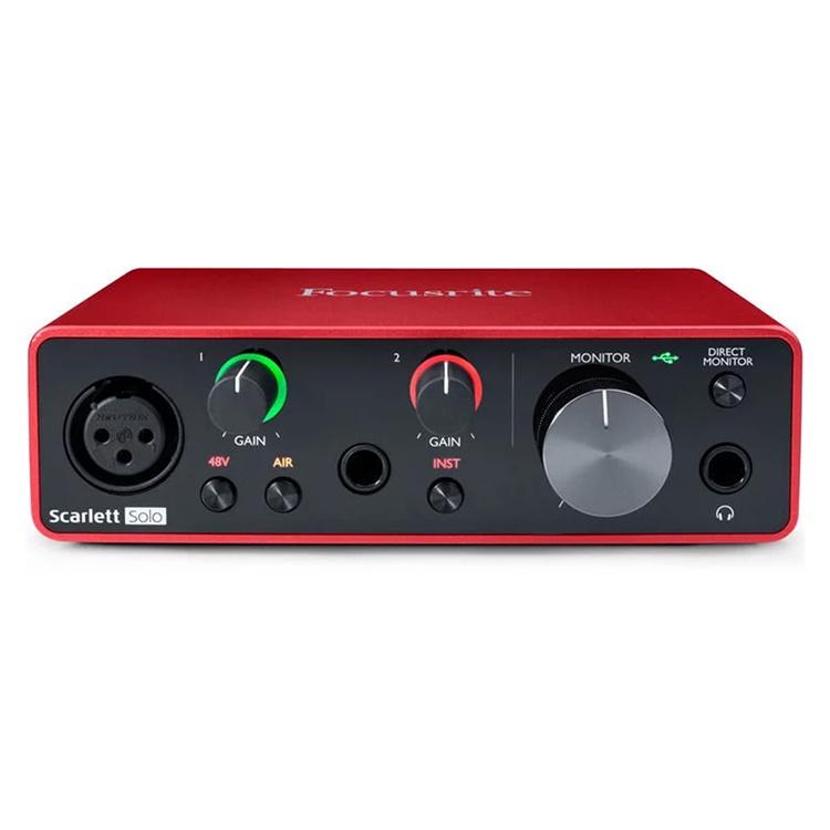 【加贈防噴網】公司貨 3年保固 第三代 Focusrite Scarlett solo Studio 套組 錄音介面-細節圖2