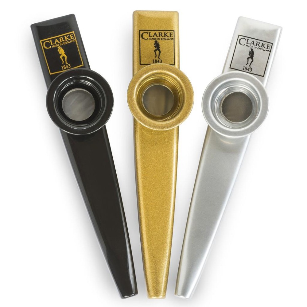 【最新升級版】送原廠袋 英國製造 Clarke KAZOO 金屬 卡祖笛 錫製 表面烤漆 使用動物笛膜 XL 專業級 黑-細節圖3