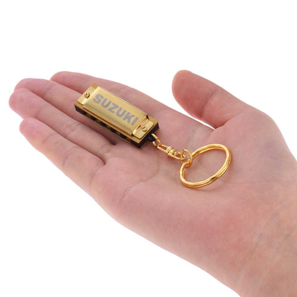 【恩心樂器】鈴木 SUZUKI MINI HARMONICA 5孔10音 迷你口琴 兒童口琴 鑰匙圈 吊飾 項鍊-細節圖3