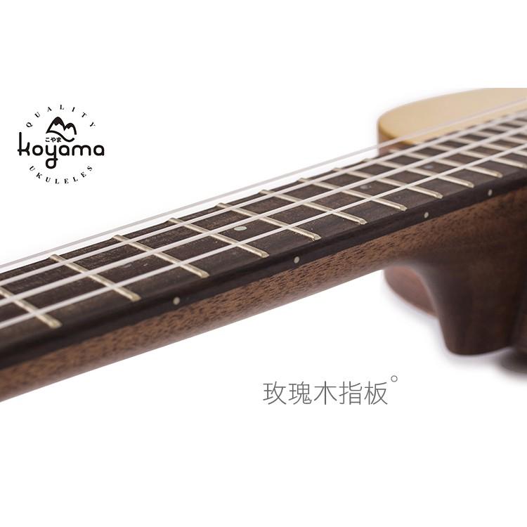 【恩心樂器批發】Koyama KYM-250SPR-T 古典琴頭系列 26吋烏克麗麗 雲杉單板 送原廠琴袋調音器背帶-細節圖6