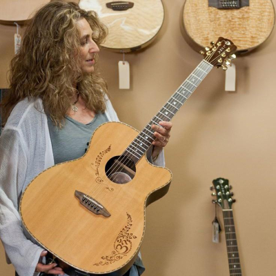 美國 LUNA VG SIG Vicki Genfan 紀念簽名琴 41吋 雲杉單板/玫瑰木 民謠吉他 電木吉他含拾音器