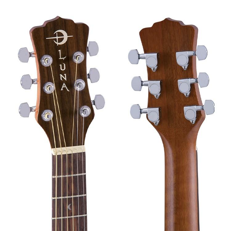 美國 LUNA SAF HEN 印度花 雲杉/桃花心木 36吋旅行吉他 民謠吉他 木吉他 兒童吉他 小吉他-細節圖3