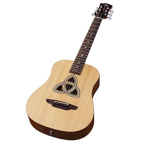 美國 LUNA SAF TRI 三位一孔 雲杉/桃花心木 36吋旅行吉他 民謠吉他 木吉他 兒童吉他 小吉他-細節圖3