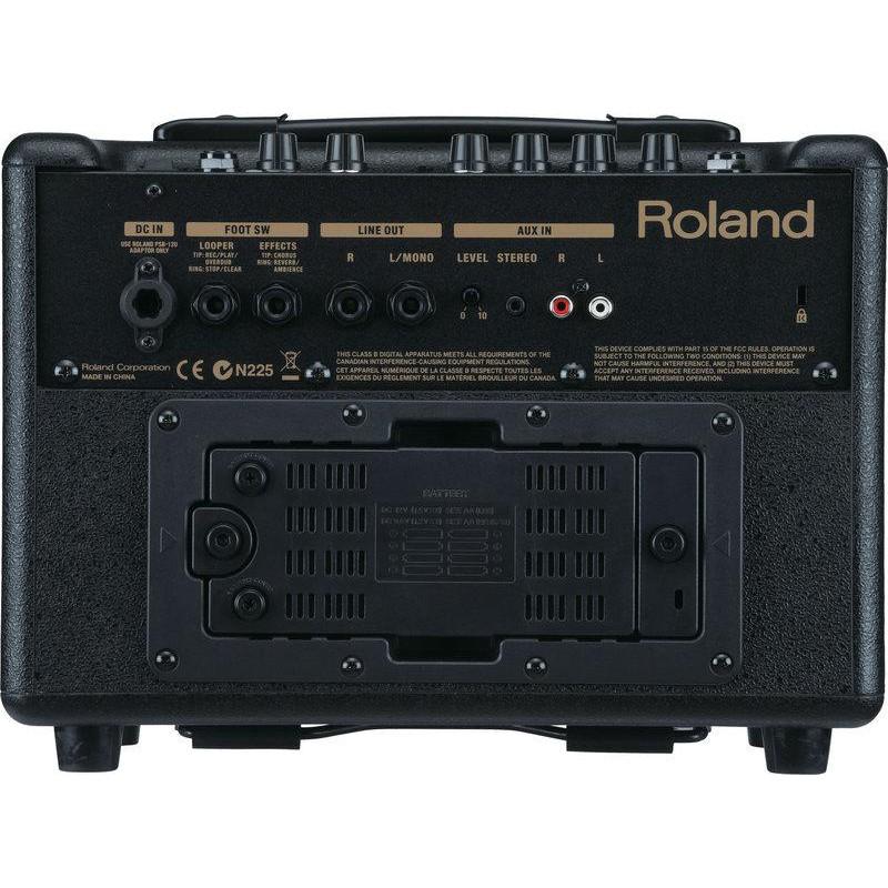 【公司貨】ROLAND AC-33 AC33 30瓦 木吉他 音箱 電木吉他音箱 麥克風 街頭藝人音箱 彈唱專用 咖啡色-細節圖3