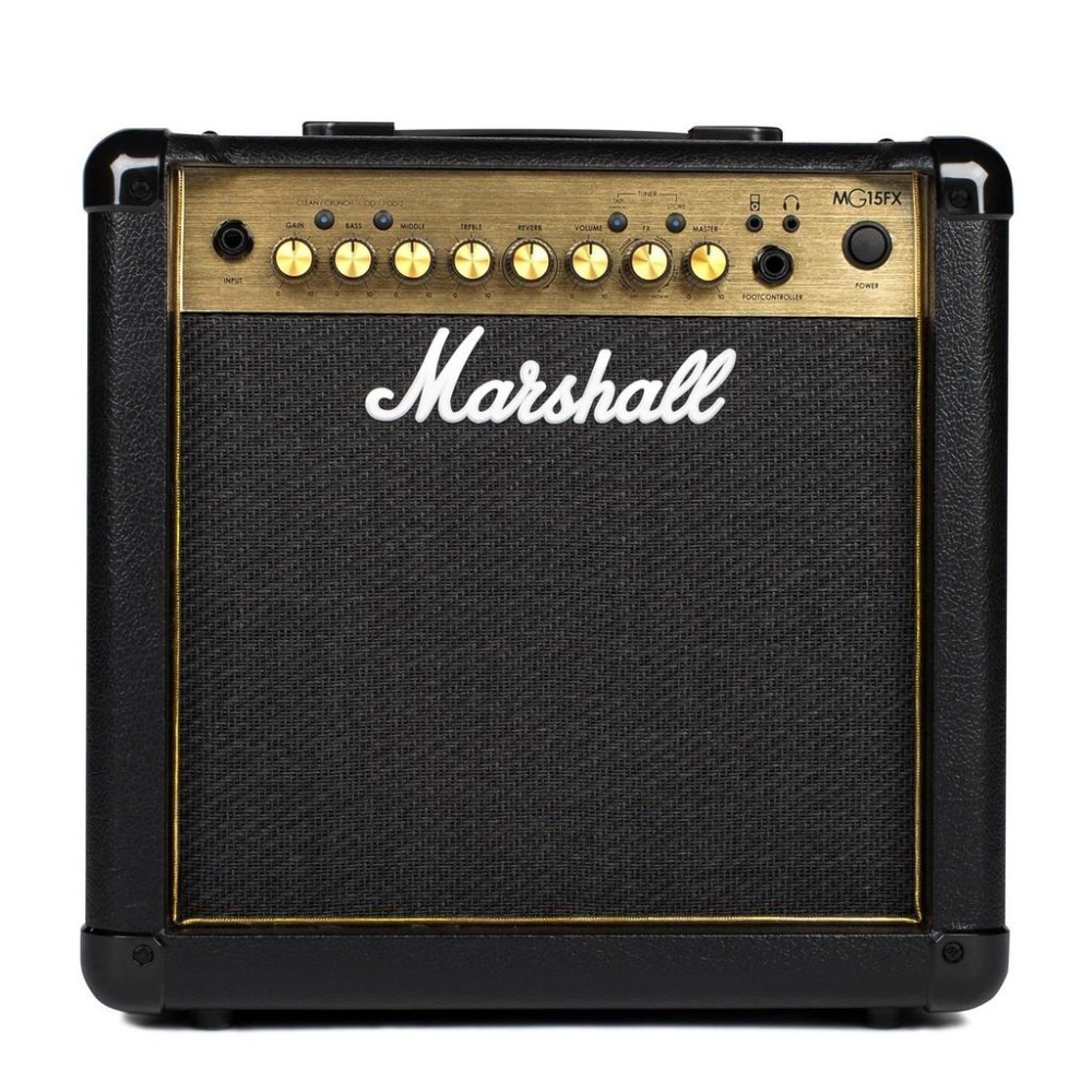 【送導線】Marshall MG15GFX 15W 金 15瓦 電吉他 音箱 內建六種效果 附耳機 插孔 MG15CFX-細節圖2