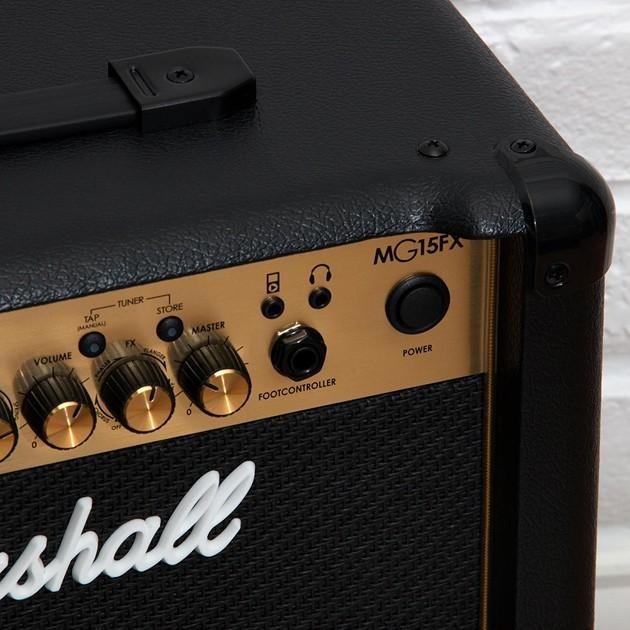 【送導線】Marshall MG15GFX 15W 金 15瓦 電吉他 音箱 內建六種效果 附耳機 插孔 MG15CFX-細節圖3