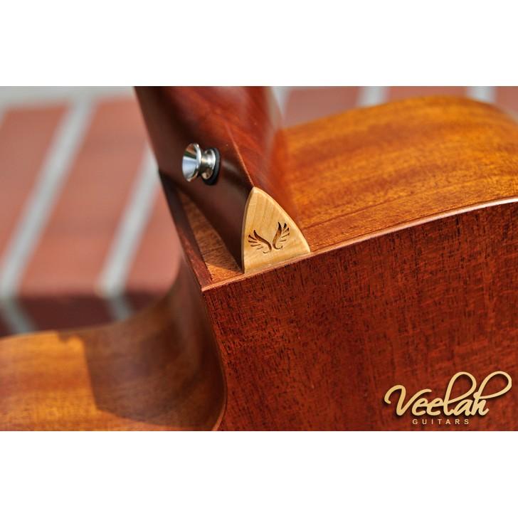 【送十大配件】全新 Veelah V1-OMCE 民謠吉他 雲杉單板 木吉他 缺角 OM桶 含FISHMAN拾音器可插電-細節圖7