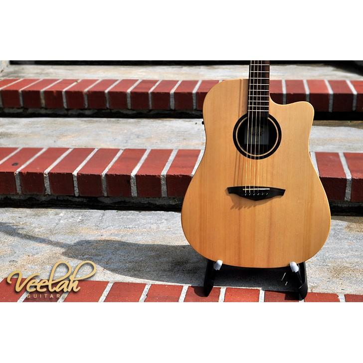 【送十大配件】全新 Veelah V1-OMCE 民謠吉他 雲杉單板 木吉他 缺角 OM桶 含FISHMAN拾音器可插電-細節圖8