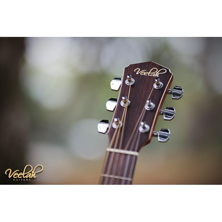 【送十大配件】免運全新 Veelah V1-DM 民謠吉他 桃花心木單板 41吋標準木吉他 D桶-細節圖5