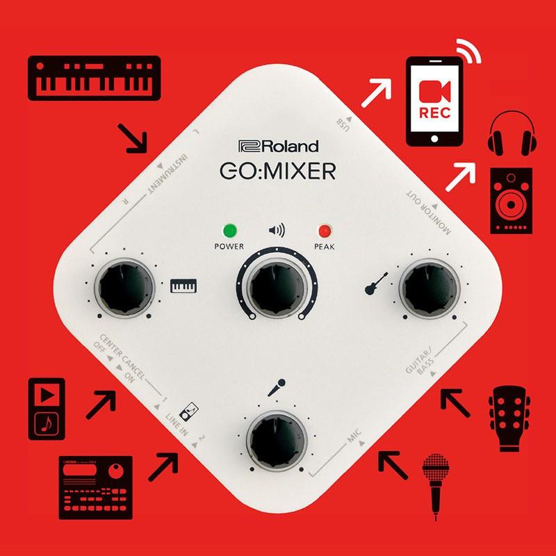 手機音訊混音器混音器樂蘭Roland GO:MIXER GO MIXER GOMIXER GO-MIXER