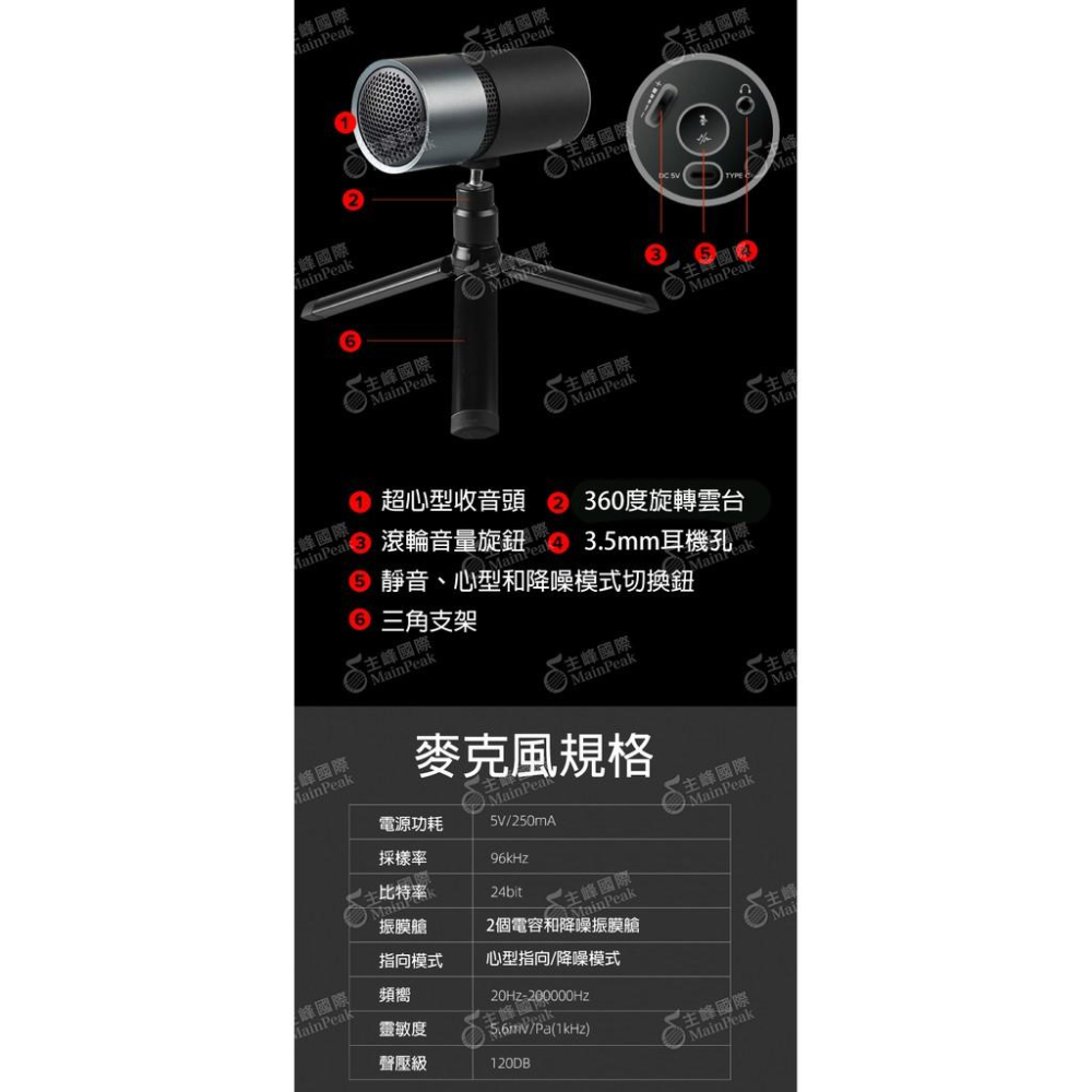 【超值套組】Thronmax  M20 Streaming Kit 專業降噪麥克風 USB麥克風 電容式麥克風 電腦麥-細節圖9