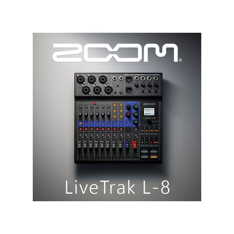 【公司貨】Zoom LiveTrak L-8 混音器／錄音介面 桌上型錄音裝置 錄音介面 錄影 錄音-細節圖5