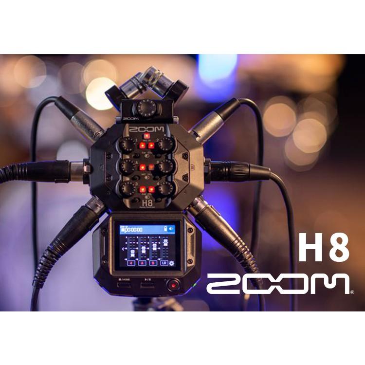 【公司貨】ZOOM H8 手持數位錄音機 可換麥克風 麥克風 立體聲 錄影 錄音-細節圖2