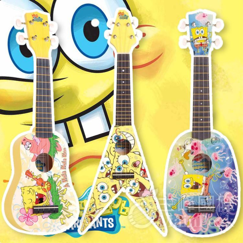 【恩心樂器批發】 全新 海綿寶寶 派大星 烏克麗麗 有三種外型 美國原廠授權絕對正版 SpongeBob ukulele