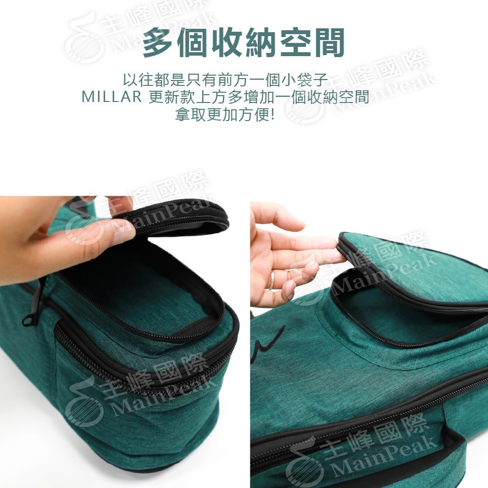 【恩心樂器批發】Millar 原廠琴袋 23吋 26吋 烏克麗麗袋 烏克麗麗背袋 高係數灰色絨毛 高度防潑水-細節圖3