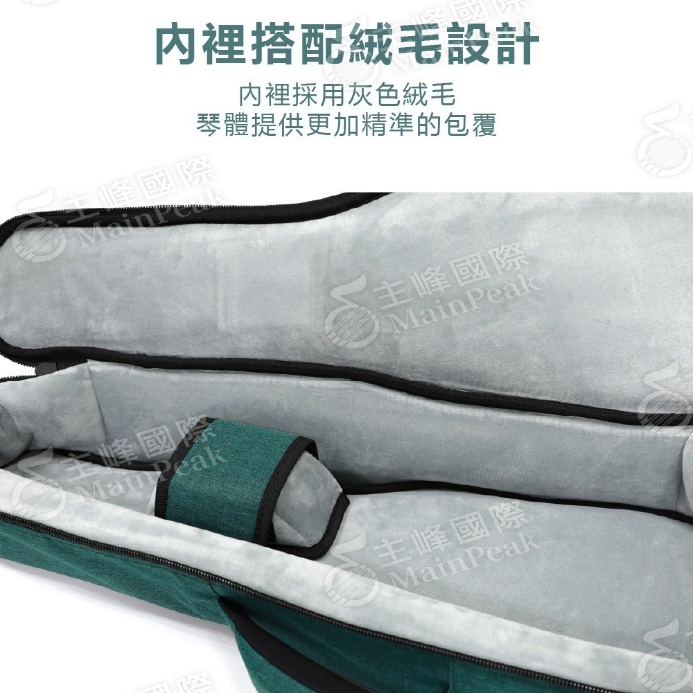 【恩心樂器批發】Millar 原廠琴袋 23吋 26吋 烏克麗麗袋 烏克麗麗背袋 高係數灰色絨毛 高度防潑水-細節圖4