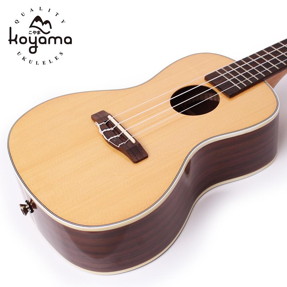 【恩心樂器批發】 Koyama KYM-C100 23吋烏克麗麗 單板烏克麗麗 雲杉單板/側背玫瑰木 Concert-細節圖8