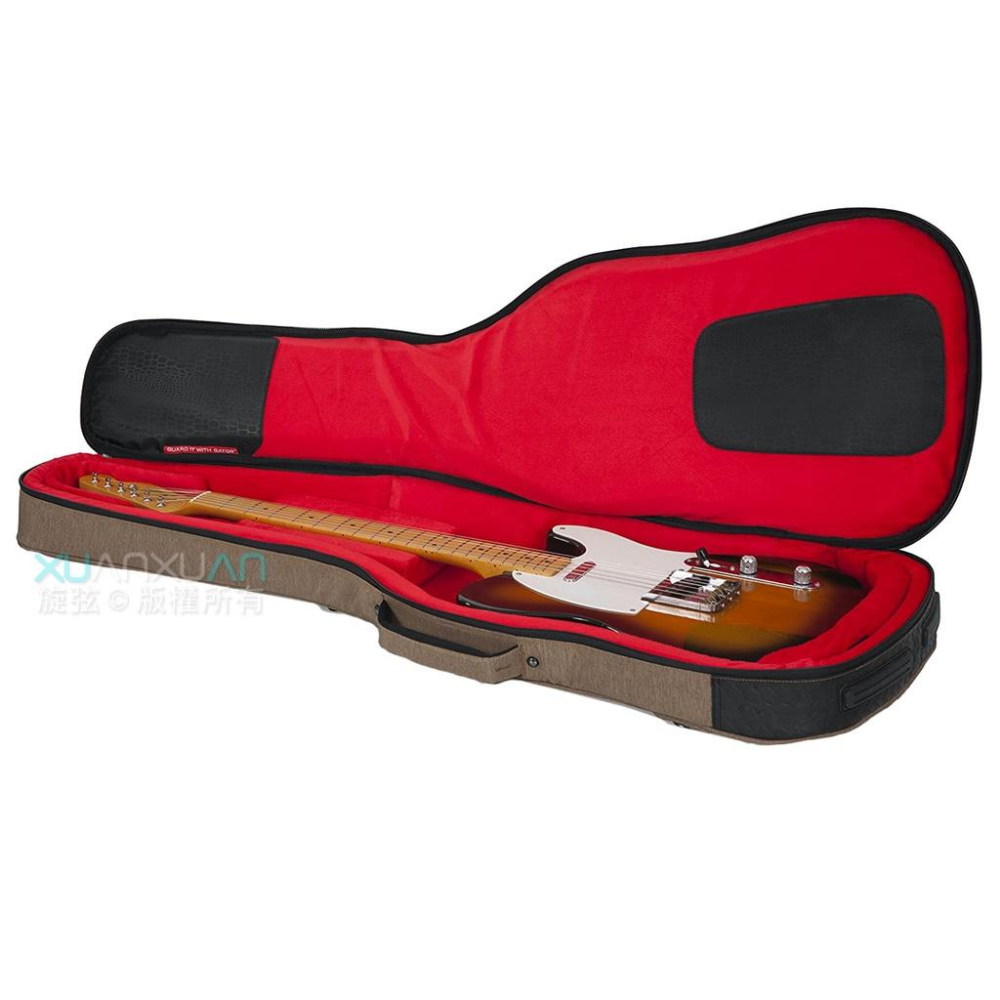 【恩心樂器】GATOR GT-ELECTRIC-TAN 防潑厚袋 電吉他 吉他演出袋 吉他高級軟盒 雙肩背 卡其色-細節圖5