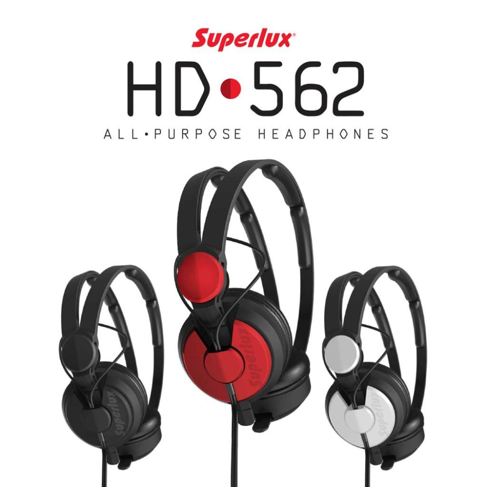 【公司貨附發票】送原廠袋轉接頭 Superlux HD562 封閉式 耳罩式耳機 頭戴式耳機 黑 舒伯樂 保固一年-細節圖2