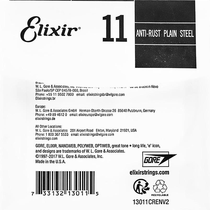 【正版公司貨】 Elixir E1 第一弦 散弦 木吉他零弦 民謠吉他弦 電吉他弦 電吉他散弦 吉他弦 11 13011-細節圖2