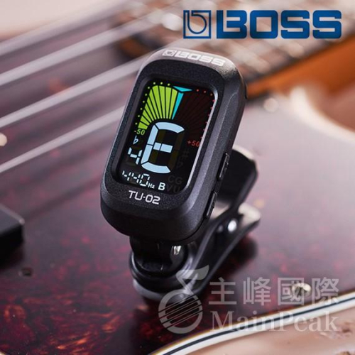 BOSS ROLAND TU-02 TU02 夾式調音器 調音器 吉他調音器 可調頻率 吉他 貝斯 烏克麗麗適用