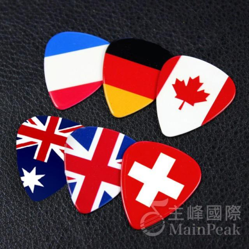 【恩心樂器批發】吉他 烏克麗麗 PICK 彈片 匹克 撥片 國旗圖樣 英國/澳洲/瑞士/法國/加拿大/德國
