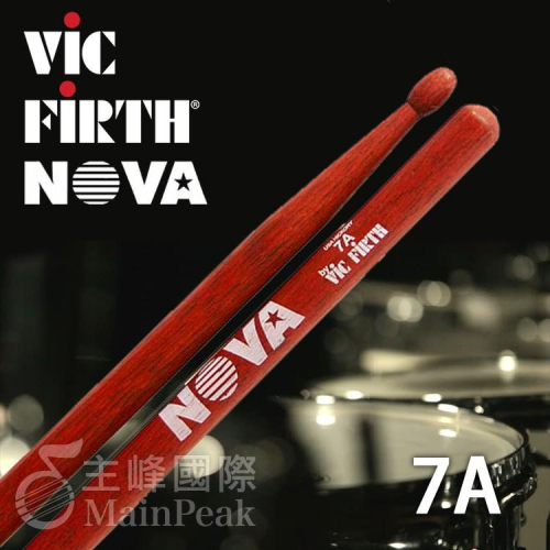 【恩心樂器】 Vic Firth Nova 7A 胡桃木/楓木鼓棒 爵士鼓棒 爵士鼓 打點板 鼓棒 初階鼓棒 紅色
