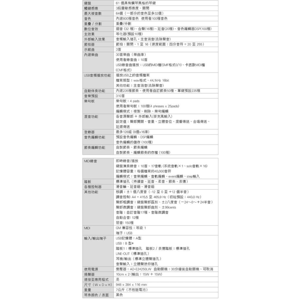 【加贈延音踏板】台灣公司貨 CASIO CT-X5000 CTX5000 61鍵 電子琴 卡西歐 一年保固-細節圖6