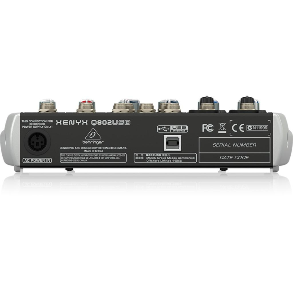 【恩心樂器】德國 Behringer 耳朵牌 XENYX Q802USB 8軌USB混音器 DJ 專業錄音 直播-細節圖3